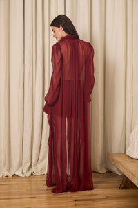 Delaney Blouse in Crinkled Chiffon