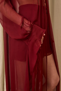 Delaney Blouse in Crinkled Chiffon