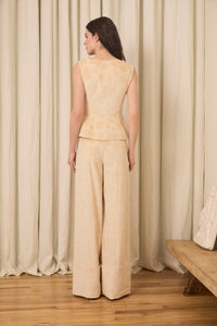 Freya Wide Leg Pant in Velvet Floral