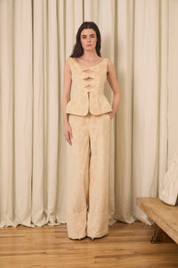 Freya Wide Leg Pant in Velvet Floral
