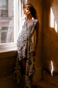 Evie Dress in Chenille/Mohair Lace