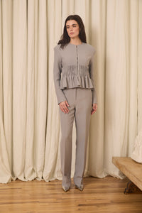 Ophelia Slim Leg Pant in Silk/Wool