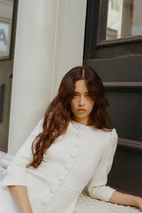 Audrey Button Mini Dress