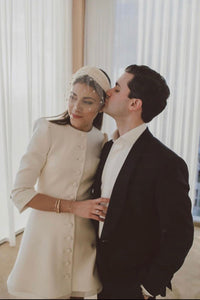 Audrey Button Mini Dress