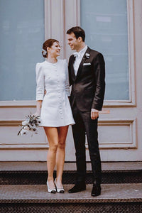 Audrey Button Mini Dress