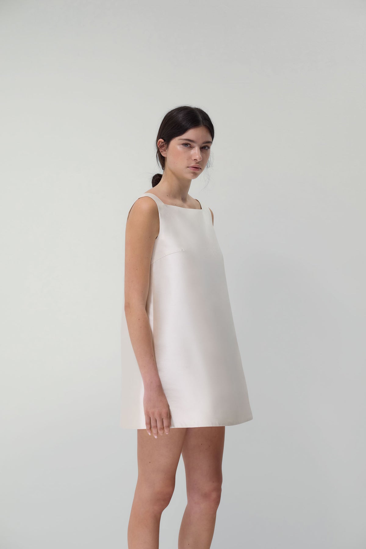 Beau Dress in Mikado Shantung