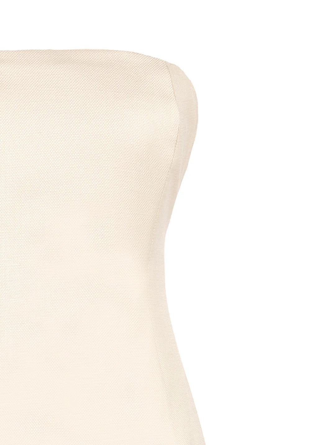 Maya Dress in Ivory Basketweave