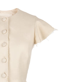 Shelley Top in Ivory Basetweave