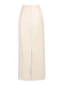 Shelley Skirt in Ivory Baseketweave