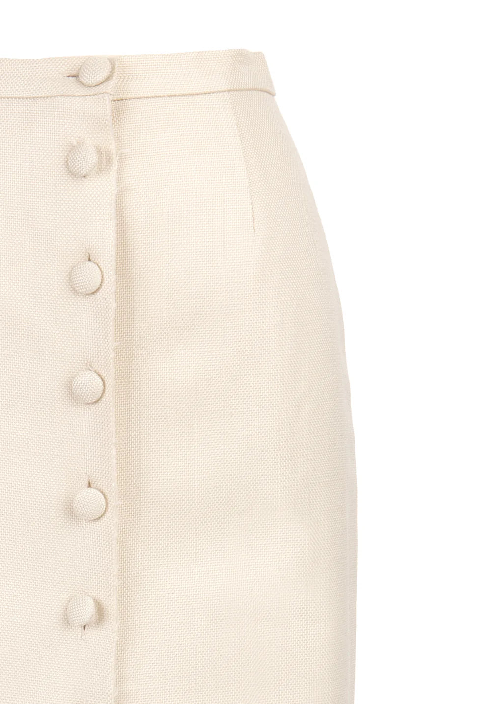 Shelley Skirt in Ivory Baseketweave