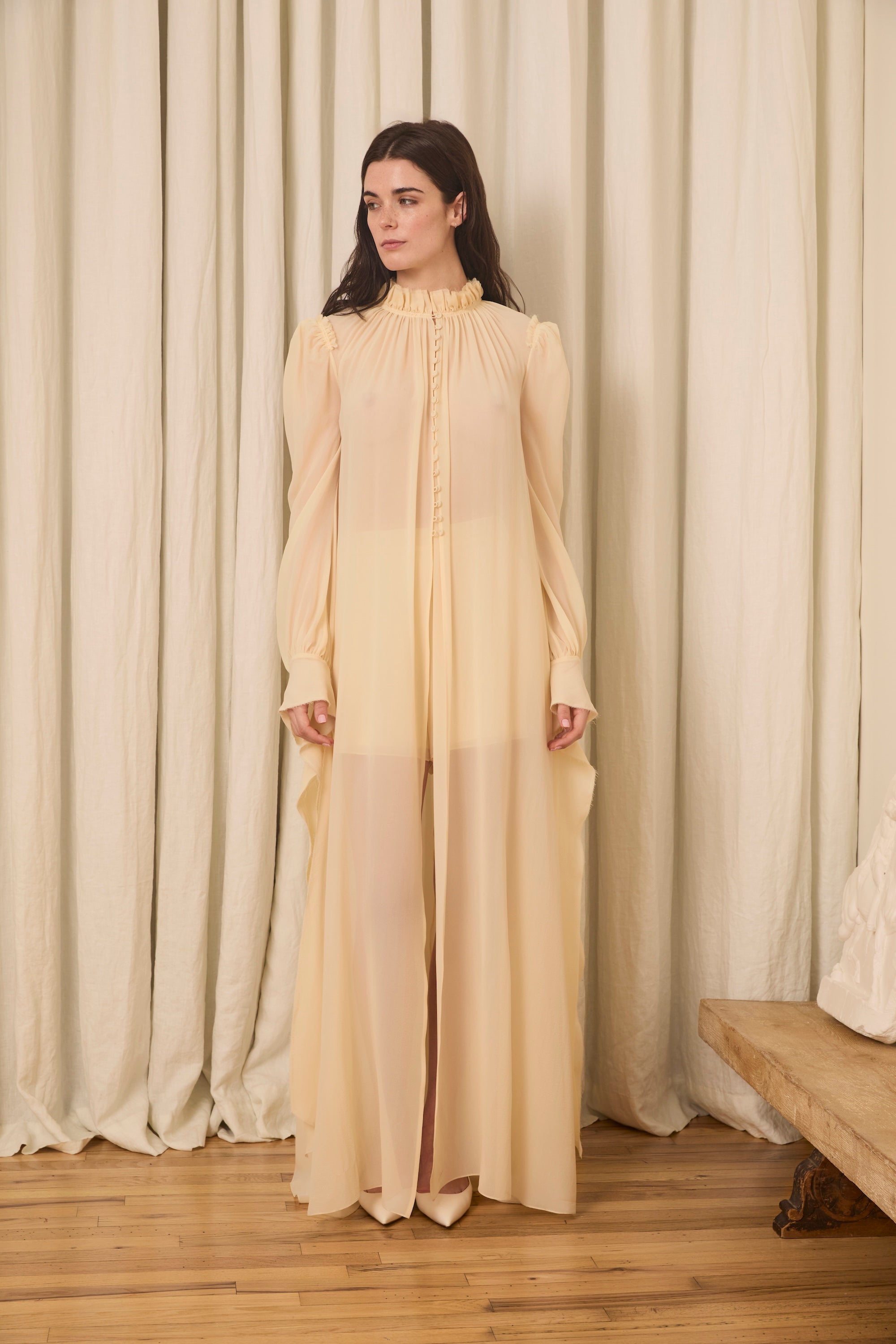Delaney Blouse in Washed Chiffon – LEIN