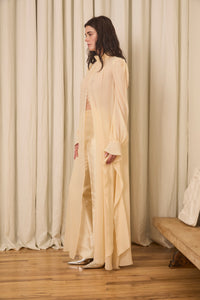 Ophelia Slim Leg Pant in Silk/Wool
