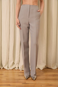 Ophelia Slim Leg Pant in Silk/Wool