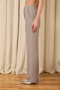 Ophelia Slim Leg Pant in Silk/Wool