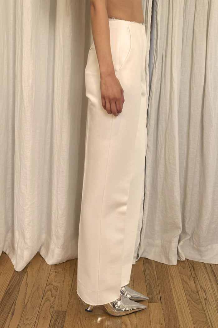 Ophelia Slim Leg Pant in Wool/Cotton