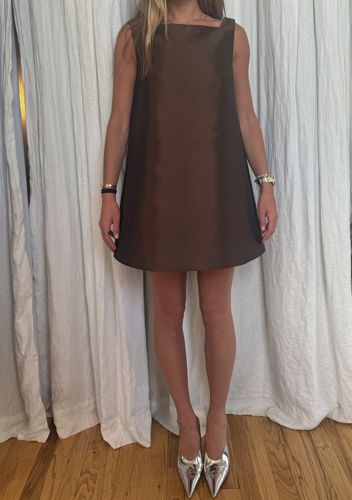 Beau Dress in Silk/Wool