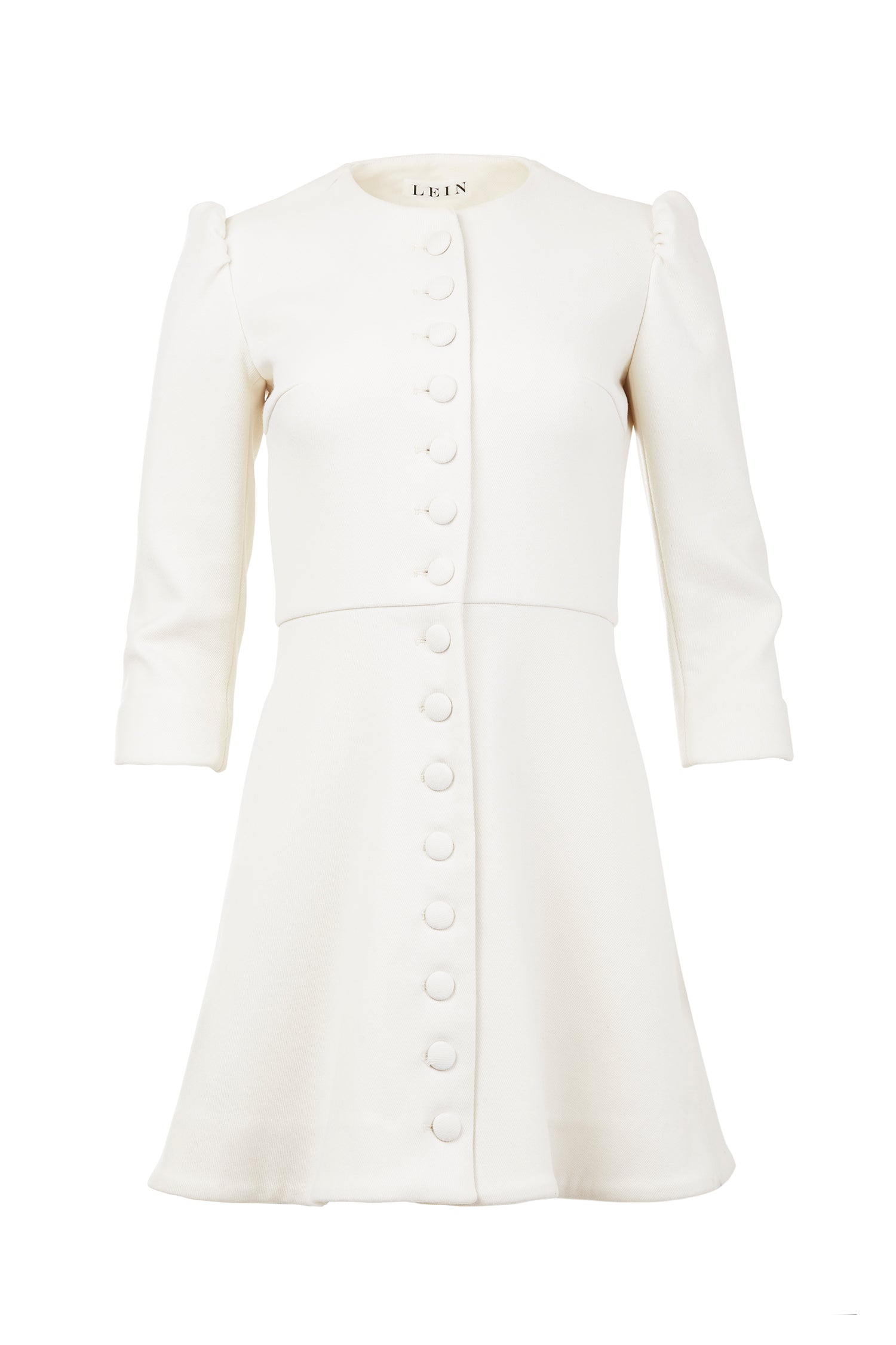 LEIN Dress Wool – Button Mini